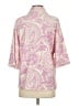 Bellerose Paisley Pink 3/4 Sleeve Button-Down Shirt Size Sm (1) - photo 2