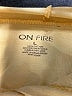 ON FIRE 100% Cotton Yellow Sweatshirt Size L - photo 7