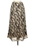 Gilli 100% Polyester Animal Print Ivory Tan Formal Skirt Size M - photo 2