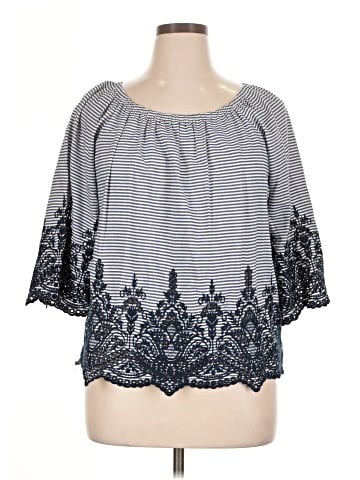 Fever 3/4 Sleeve Blouse (view 1)