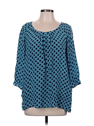 Ellie Kai 3/4 Sleeve Silk Top (view 1)