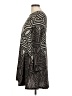 Papillon Graphic Gray Casual Dress Size M - photo 5