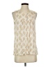 Doe & Rae 100% Rayon Ivory Sleeveless Blouse Size S - photo 1