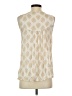 Doe & Rae 100% Rayon Ivory Sleeveless Blouse Size S - photo 2