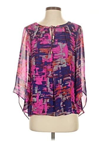 Alice & Trixie 3/4 Sleeve Silk Top (view 1)