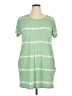 Just Be... Green Casual Dress Size 1X - photo 1