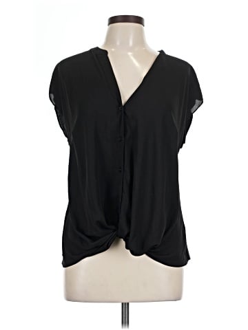 INC International Concepts Short Sleeve Blouse (view 1)