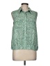 CAbi Green Sleeveless Button-Down Shirt Size M - photo 1