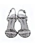 Brian Atwood 100% Leather Leopard Print Animal Print Silver Sandals Size EU 37 - photo 2