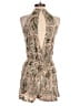 Shein 100% Viscose Paisley Tan Green Romper Size S - photo 2