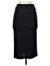 Azules Solid Black Casual Skirt Size S - photo 2