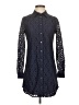 Equipment 100% Nylon Blue Long Sleeve Blouse Size XS - photo 1