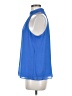 Halogen 100% Polyester Blue Sleeveless Blouse Size M - photo 5
