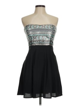 black strapless dress forever 21 Sequin Sweetheart Mini Dress Black / S main image 1