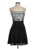 Forever 21 100% Polyester Graphic Black Cocktail Dress Size M - photo 1