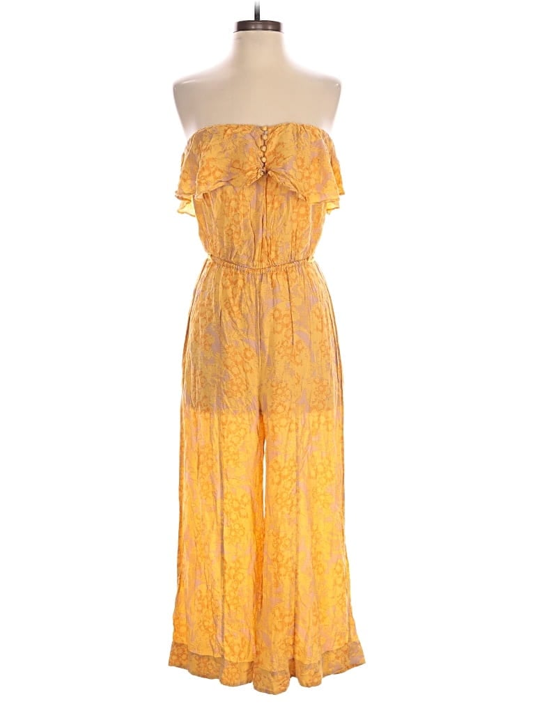Pre-owned Free People Jumpsuit In Yellow