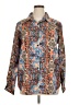 Fantaslook 100% Polyester Paisley Blue Long Sleeve Blouse Size XL - photo 1