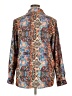 Fantaslook 100% Polyester Paisley Blue Long Sleeve Blouse Size XL - photo 2