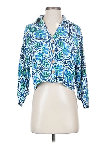 Haute Hippie 3/4 Sleeve Button-Down Shirt (view 1)