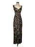 En Focus Studio Animal Print Black Cocktail Dress Size 4 - photo 1