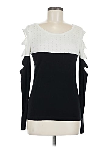 August Silk Pullover Sweater (view 1)