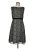Ann Taylor LOFT 100% Polyester Tweed Gray Casual Dress Size 8 - photo 1