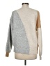 Skies Are Blue Color Block Gray Pullover Sweater Size M - photo 2