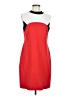 Nine West Color Block Red Casual Dress Size 6 - photo 1