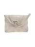 KELLY WYNNE Chevron-herringbone Gold Ivory Shoulder Bag One size - photo 1