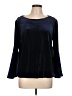 Laundry by Shelli Segal Blue Long Sleeve Top Size L - photo 1