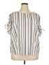 ELOQUII 100% Polyester Ivory Short Sleeve Blouse Size 22 Plus - photo 1