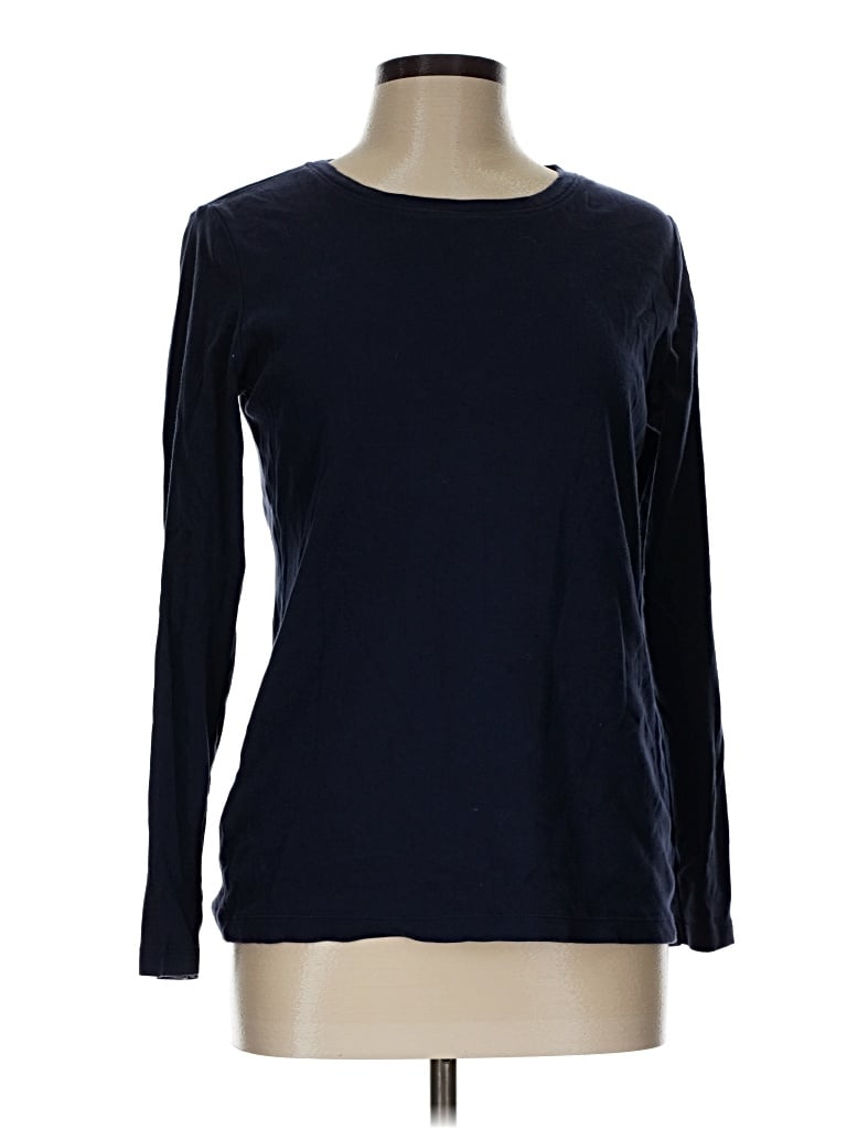 Pre-owned Eddie Bauer Long Sleeve T-shirt In Blue