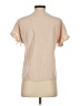 Unbranded 100% Polyester Tan Short Sleeve Blouse Size XS - photo 2