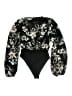 Shein 100% Polyester Black Long Sleeve Blouse Size 6 - photo 1