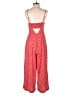 Wild Fable 100% Polyester Hearts Red Jumpsuit Size S - photo 2