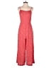 Wild Fable 100% Polyester Hearts Red Jumpsuit Size S - photo 1