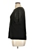 Flower & Feather Black Short Sleeve Top Size XL - photo 5