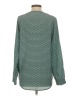 Joie 100% Silk Green Long Sleeve Silk Top Size S - photo 2
