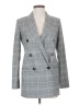 ALLSAINTS Checkered-gingham Gray Blazer Size 0 - photo 1