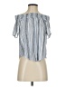 Socialite 100% Rayon Blue Short Sleeve Blouse Size S - photo 1