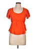 See You Monday 100% Polyester Orange Short Sleeve Top Size L - photo 1