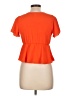See You Monday 100% Polyester Orange Short Sleeve Top Size L - photo 2