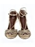 BA&SH 100% Leather Gold Sandals Size EU 39 - photo 2