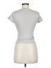 Aritzia Metallic Silver Short Sleeve T-Shirt Size M - photo 2