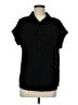 Assorted Brands 100% Polyester Black Short Sleeve Blouse Size M - photo 1