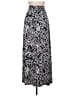 Cynthia Rowley Paisley Black Silver Casual Skirt Size L - photo 1