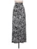 Cynthia Rowley Paisley Black Silver Casual Skirt Size L - photo 2