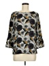 Porridge 100% Polyester Gray 3/4 Sleeve Blouse Size Med (2) - photo 1