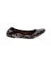 J.Crew 100% Leather Animal Print Gray Flats Size 8 - photo 1