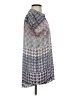 CAbi 100% Polyester Houndstooth Blue Short Sleeve Turtleneck Size S - photo 4
